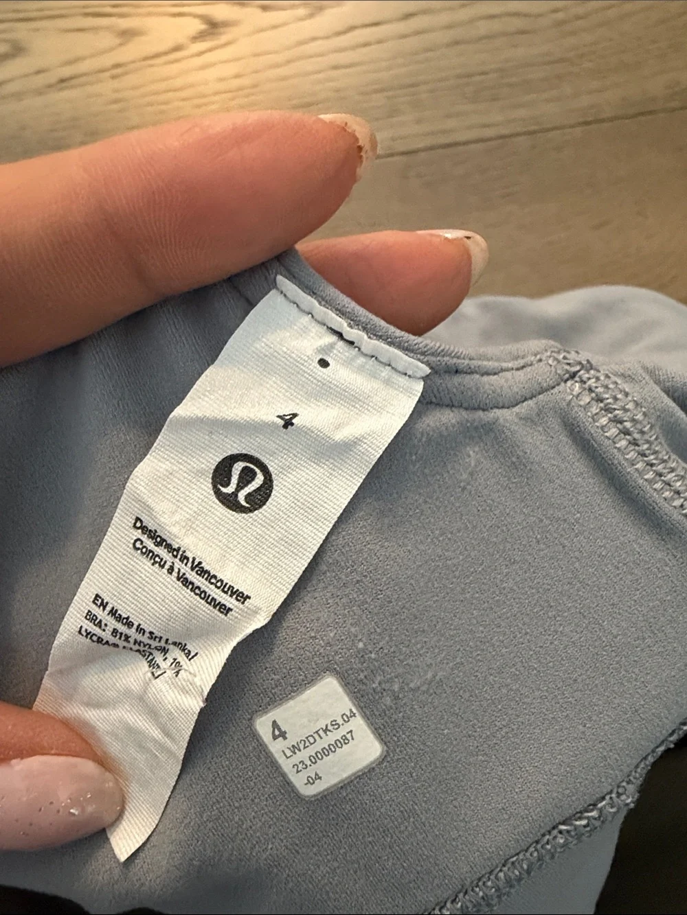 lululemon athletica Asymmetrical One-Shoulder Sports Bra Top - Light Blue
